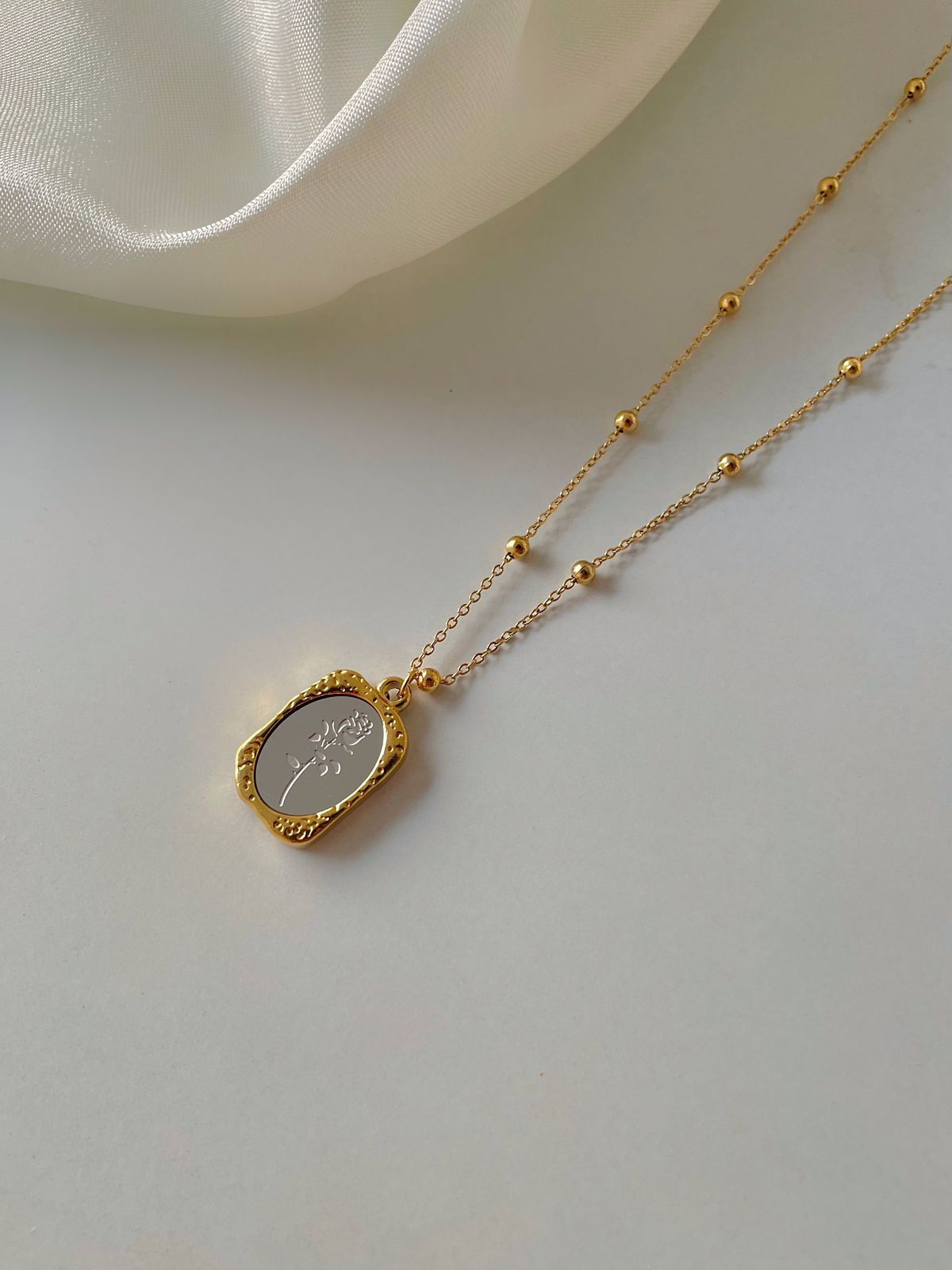 Rose Medallion Necklace