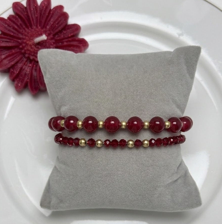 Berry duo Stack Bracelet