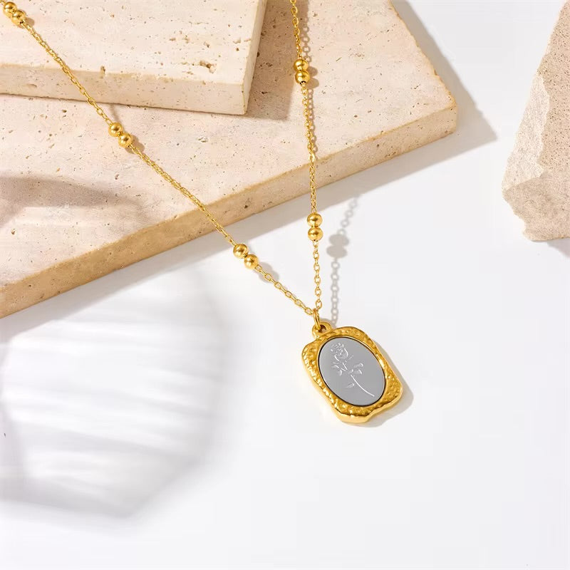 Rose Medallion Necklace