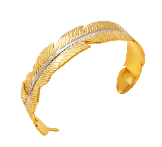 Luxe Feather Cuff Bracelet